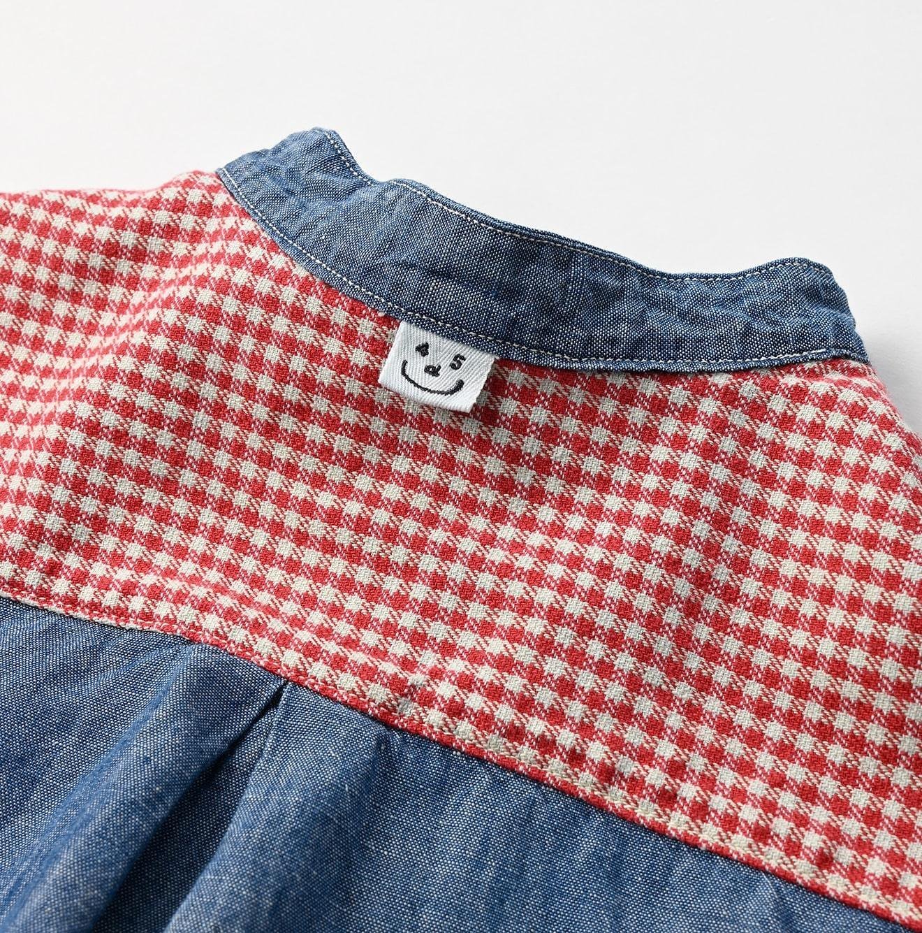 Cotton Linen Dungaree 908 Loafer Stand Collar Shirt Tan (Size 4) - Image 16