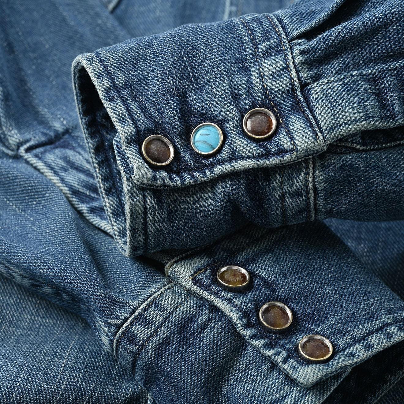 Indigo 45 Petit Denim 908 Eastern Shirt Zyu (Size 5) - Image 17