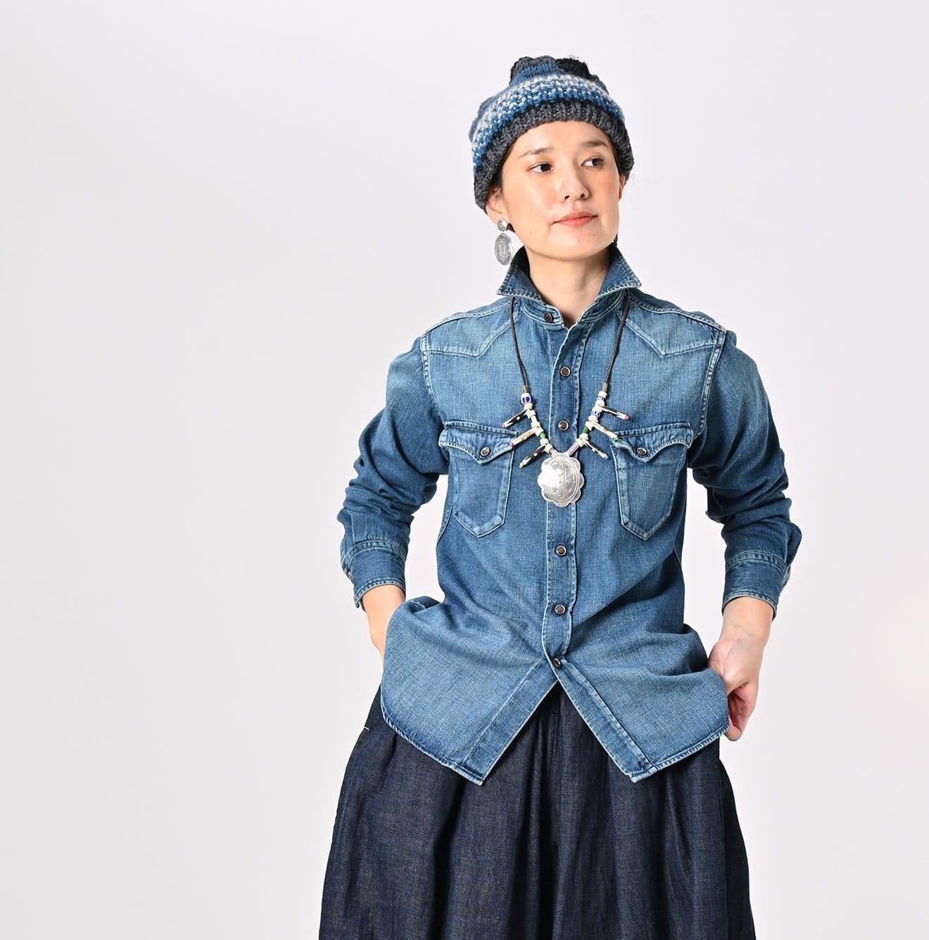 Indigo 45 Petit Denim 908 Eastern Shirt Zyu (Size 5) - Image 5