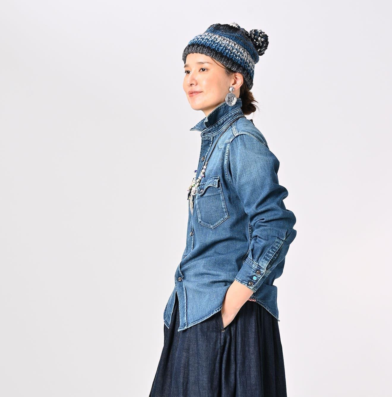 Indigo 45 Petit Denim 908 Eastern Shirt Zyu (Size 5) - Image 7