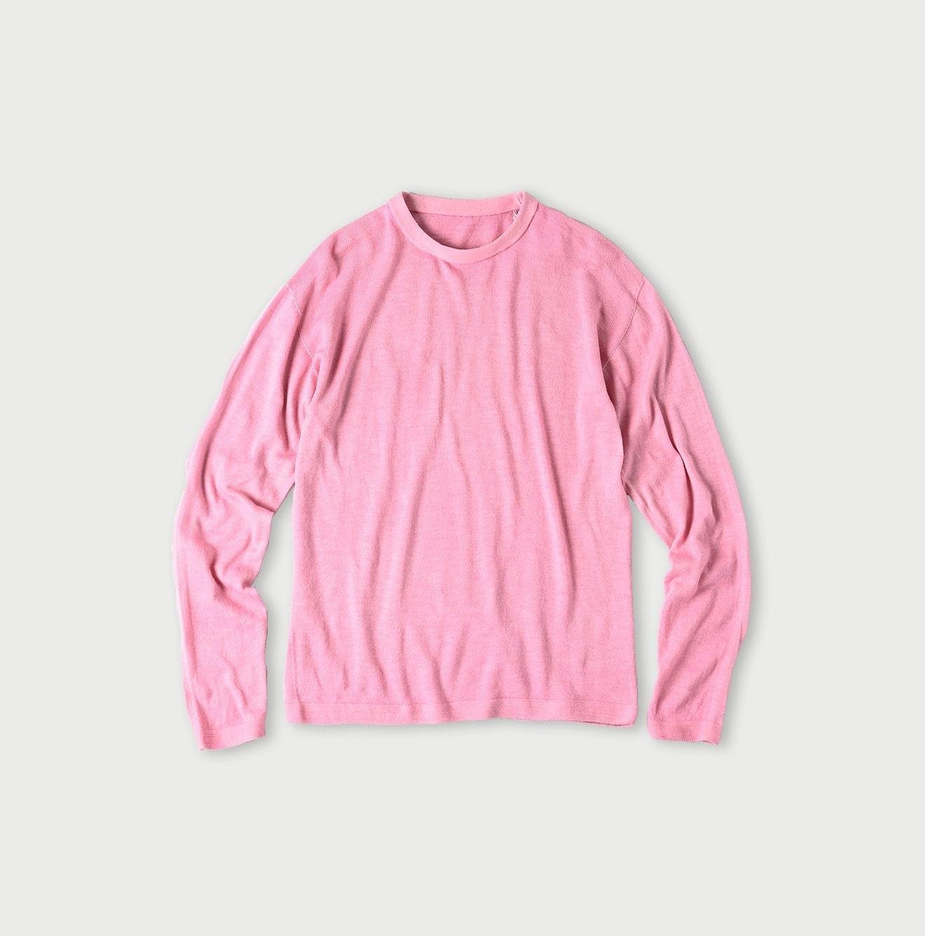 Botanical Dyed Super Gauze Wholegarment 908 Crewneck - Image 3