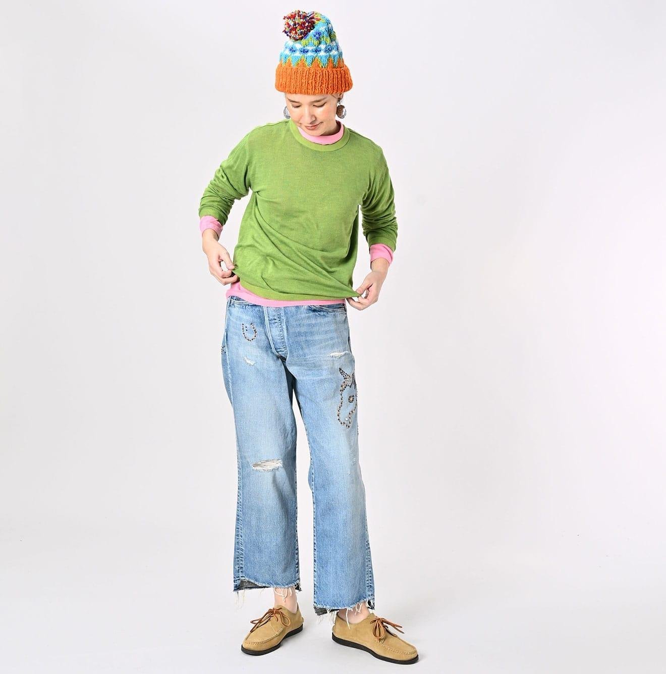 Botanical Dyed Super Gauze Wholegarment 908 Crewneck - Image 7