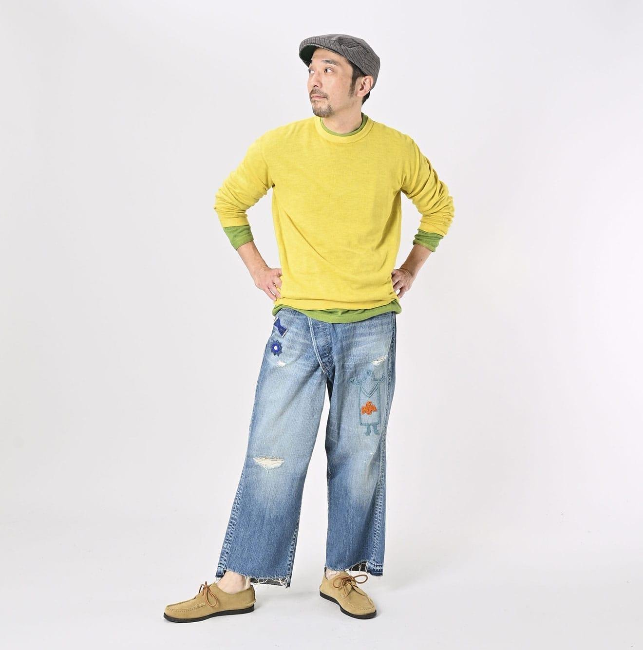 Botanical Dyed Super Gauze Wholegarment 908 Crewneck - Image 8