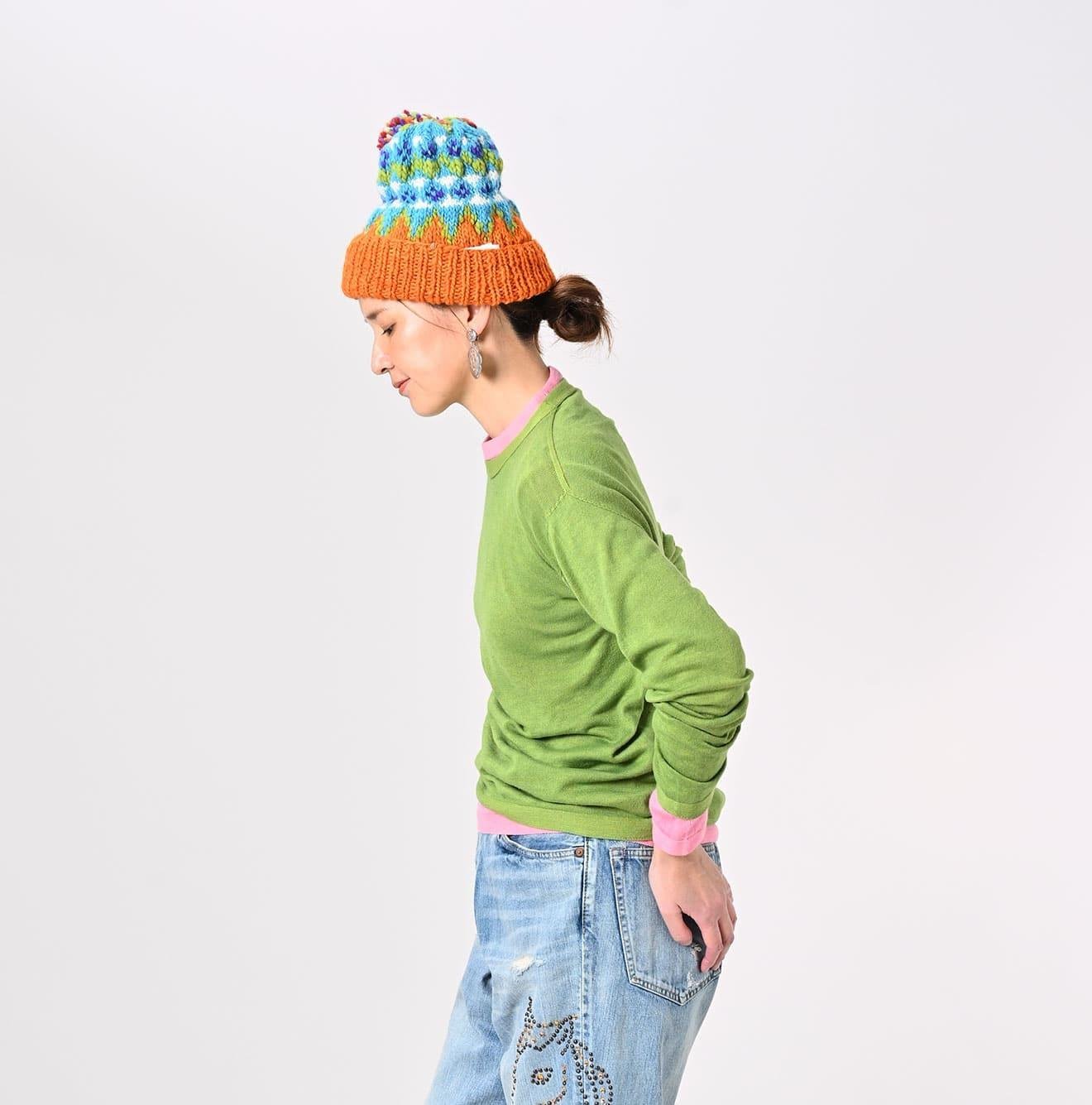 Botanical Dyed Super Gauze Wholegarment 908 Crewneck - Image 10