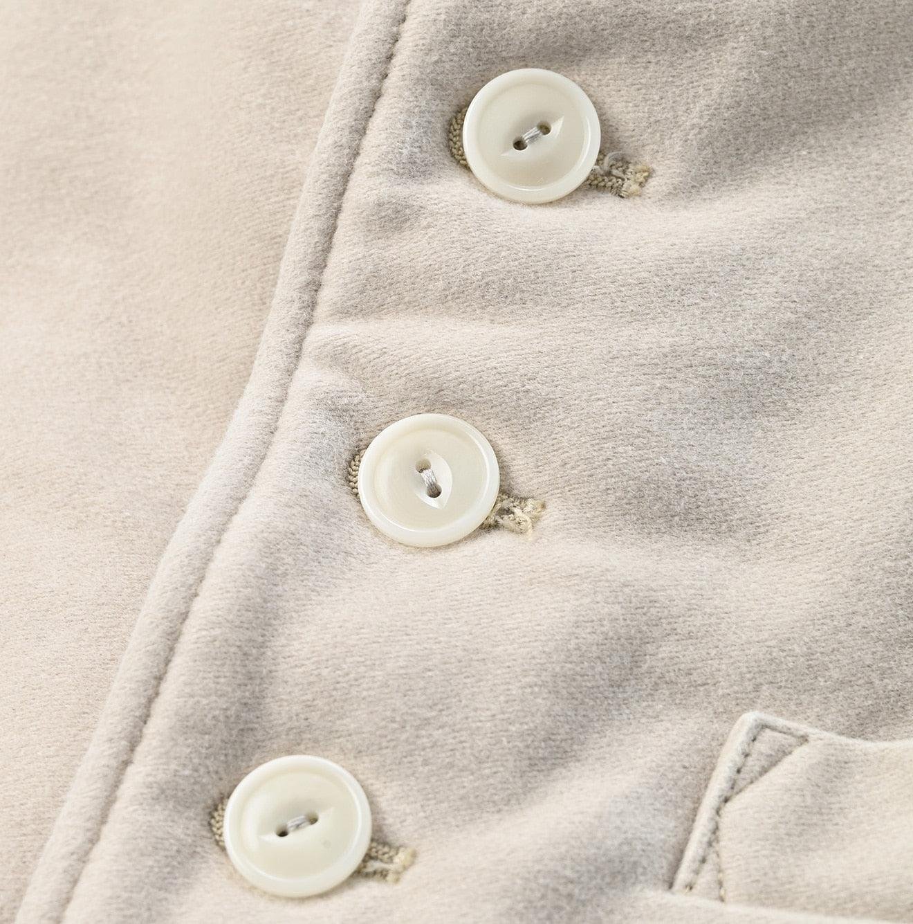 Cotton Flannel 908 Stand Collar Vest (Size 3) - Image 13