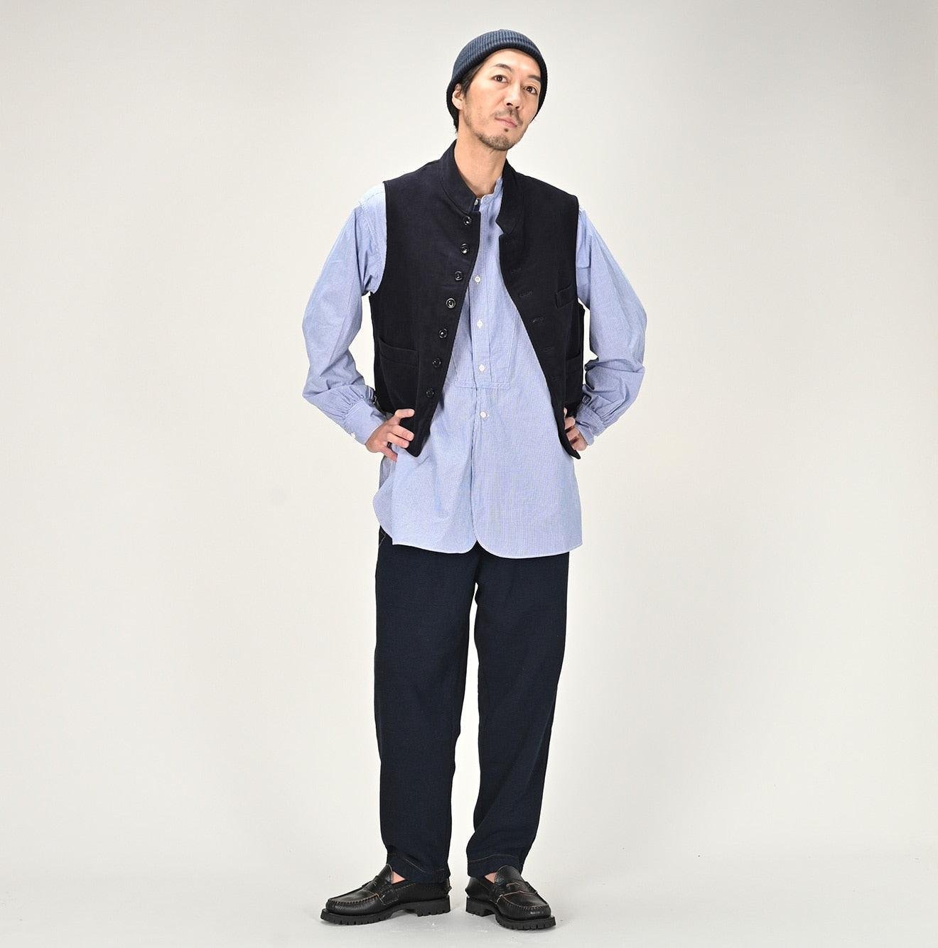 Cotton Flannel 908 Stand Collar Vest (Size 3) - Image 6